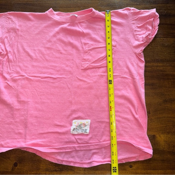 Vintage Jeantonic womens short sleeve pocket tee t shirt single stitch cotton M - Picture 10 of 10